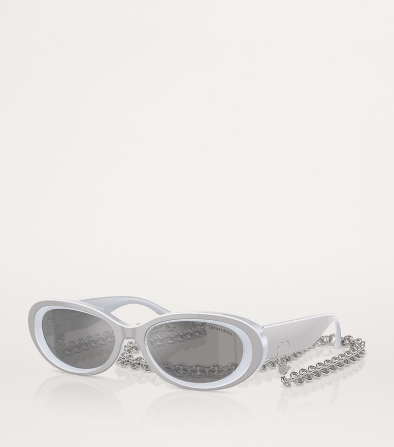 Tiffany & Co. designer metal TF4221 sunglasses, imported from the UK