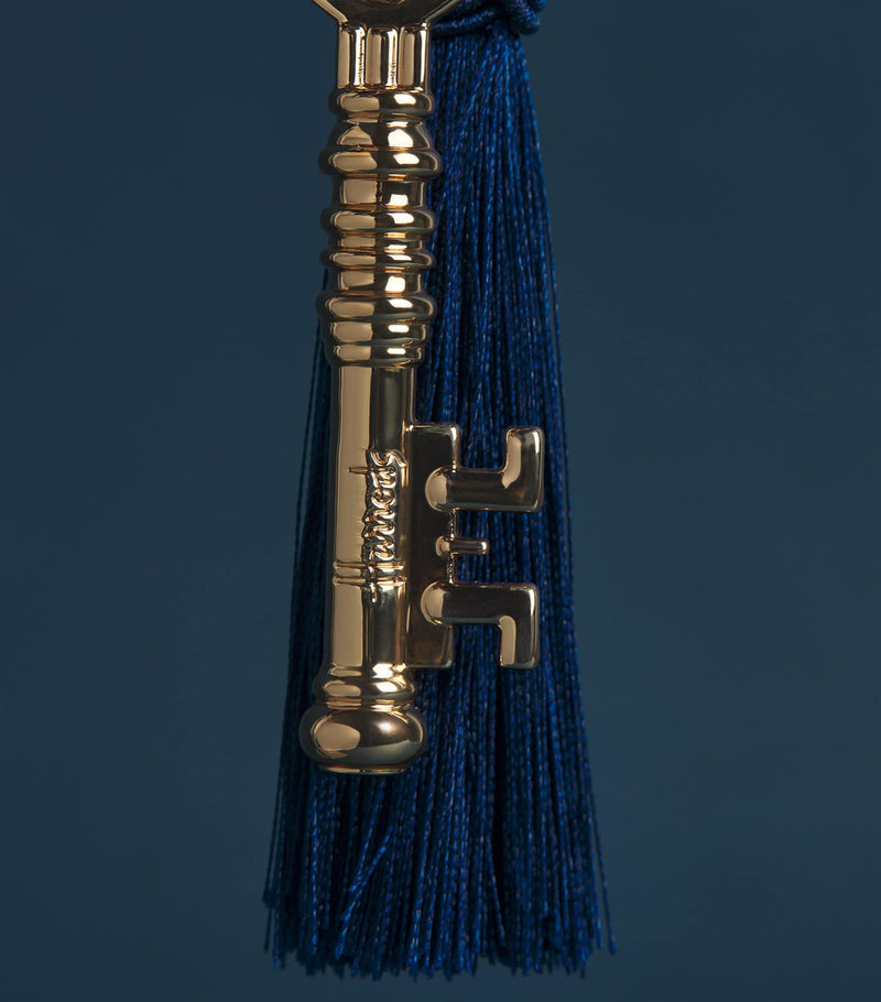 Harrods velvet tassel tree decoration 10cm, imported from the UK