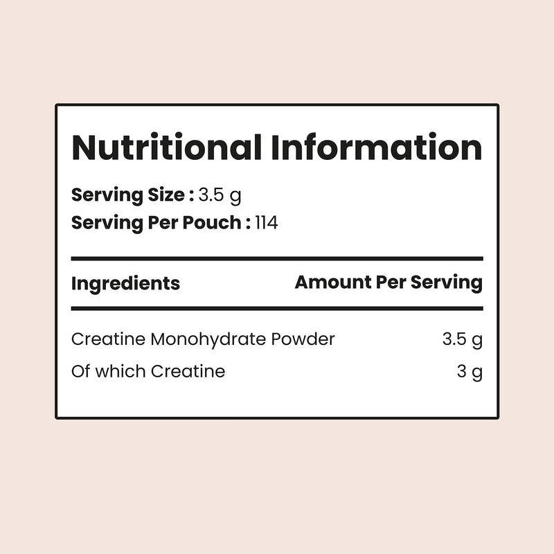 VitaBright creatine monohydrate 400g pouch, UK version