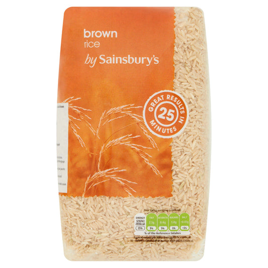 Sainsbury's Brown Rice 1kg rice Sainsburys   