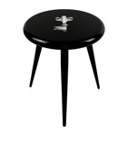 Fornasetti Chiave stool with hand-painted key and face design, 46cm x 38cm - British product