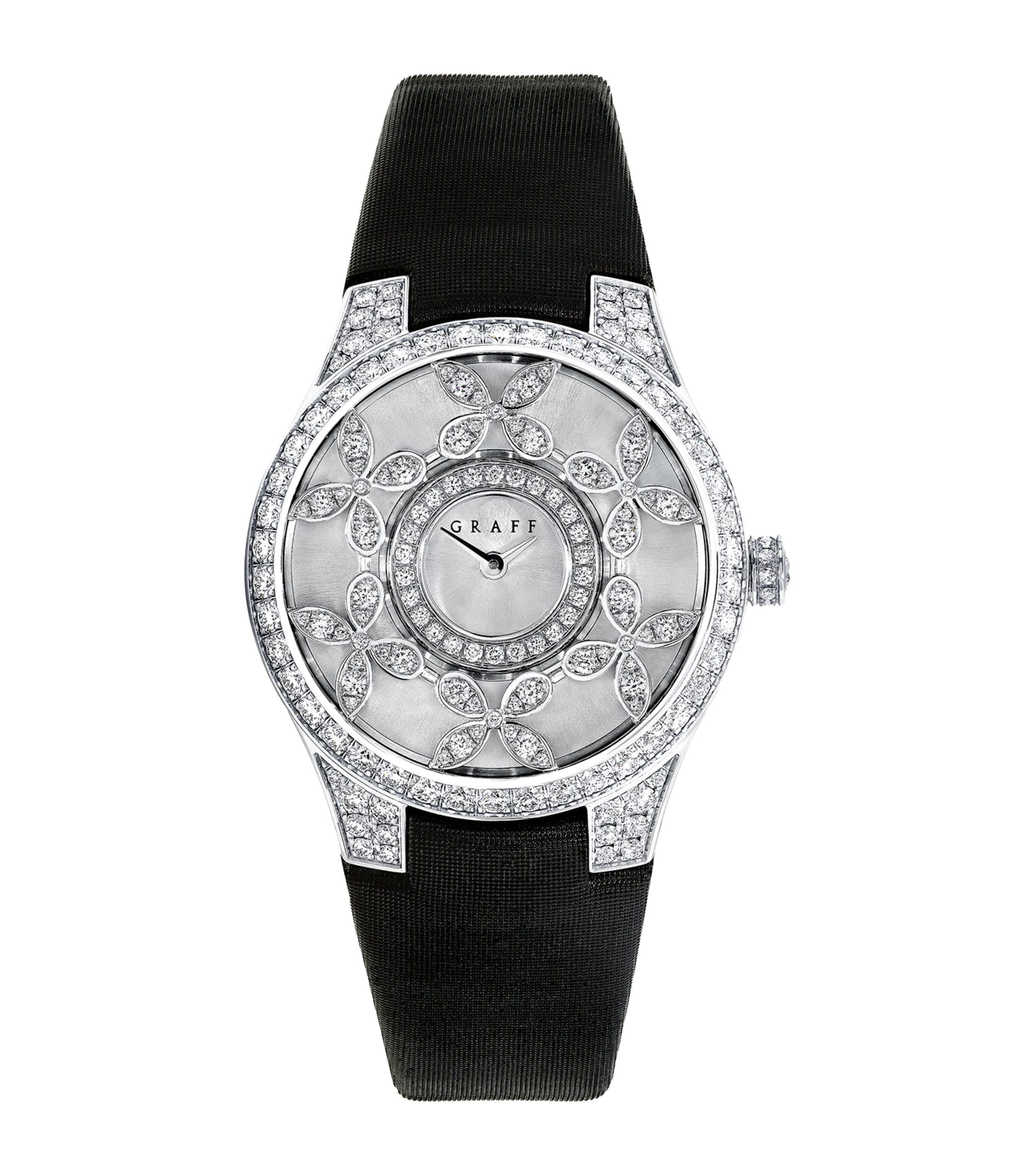 Graff Platinum Diamond Butterfly Watch 28mm, imported from the UK