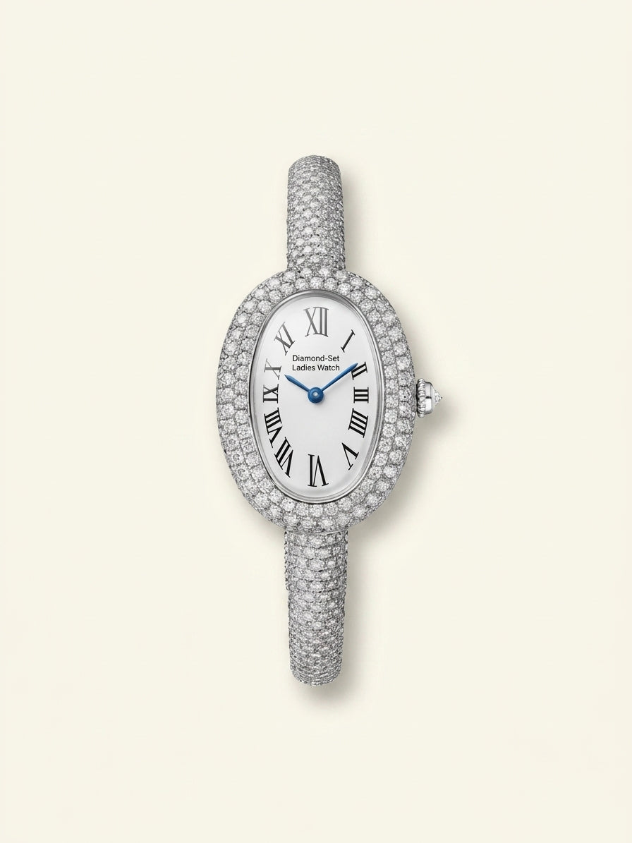 Cartier Baignoire Small diamond watch in 18ct white gold, UK version