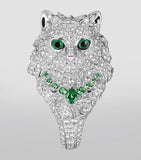 Boucheron white gold diamond cat ring (British brand)
