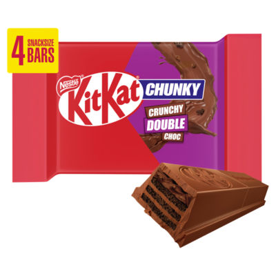 KitKat chocolate bar multipack Chunky Crunchy Double Chocolate 136g - British product