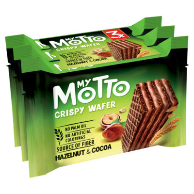 ASDA My Motto Crispy Wafers with Hazelnut & Cocoa Cream- Buy online at McGrocer