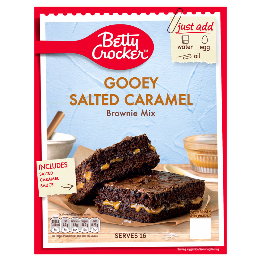 Betty Crocker Delights Gooey Salted Caramel Brownie Mix