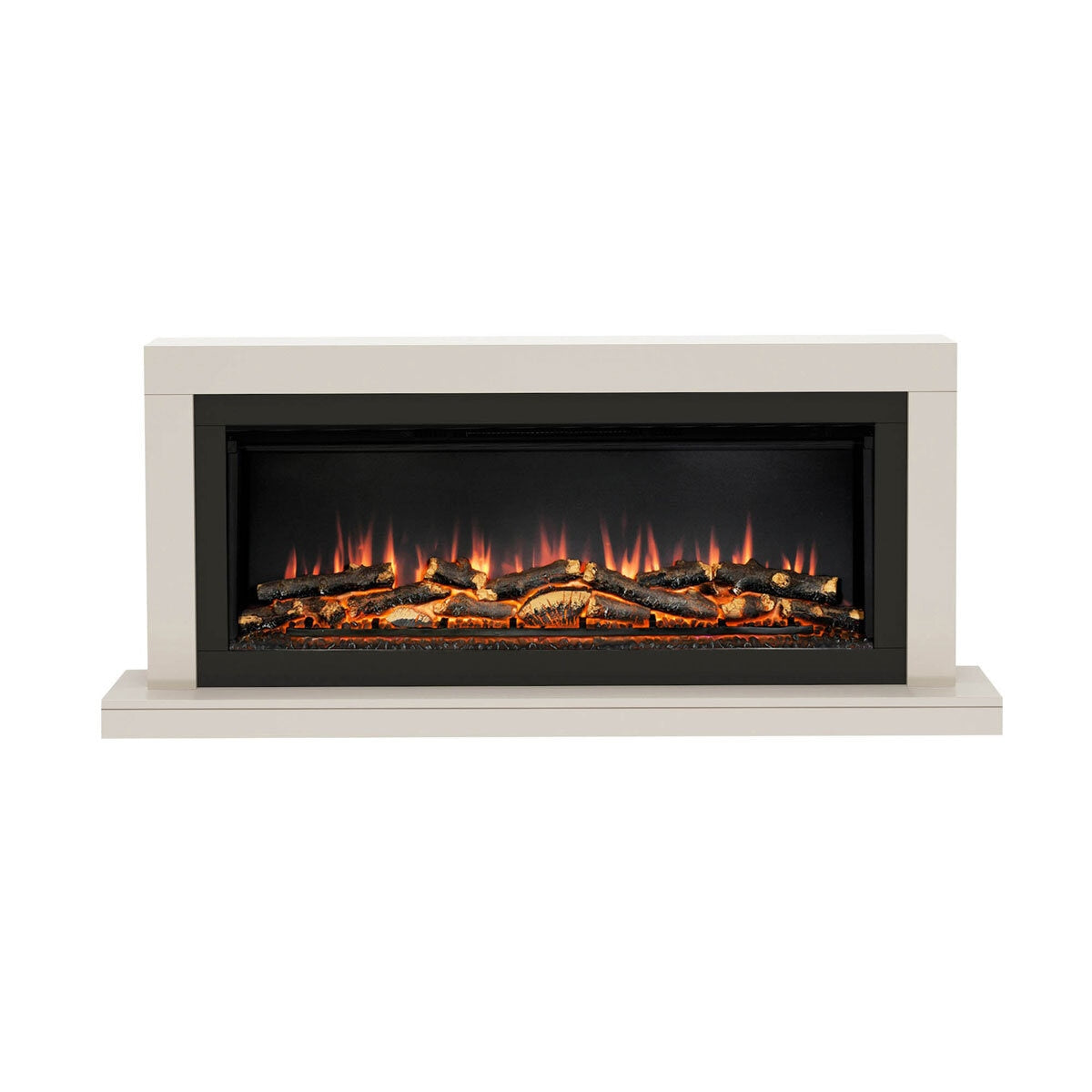 Flare Elyce Grande wall mounted electric fireplace cream 2kW (British brand)