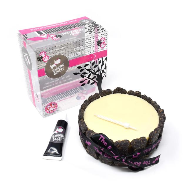 The Barking Bakery Vanilla Yoghurt Topped Occasion Pawty Dog Cake   310g