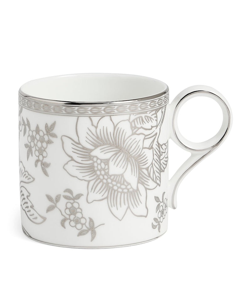 Wedgwood Silver Tonquin bone china mug (British brand)