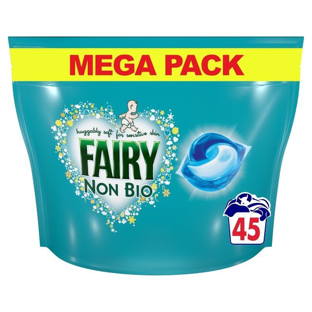 Fairy Non Bio Pods Washing Liquid Capsules for Sensitive Skin   45 per pack GOODS M&S   