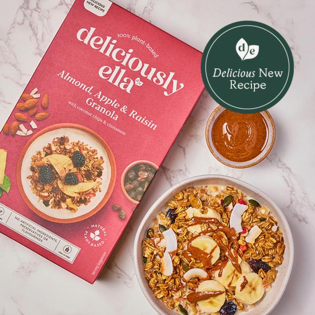 Deliciously Ella Almond Apple&Raisin Granola with Coconut Chips&Cinnamon    400g GOODS M&S   