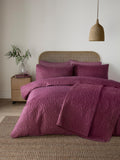 Serene dark blue cavali quilted duvet cover set (British brand)
