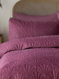 Serene dark blue cavali quilted duvet cover set (British brand)