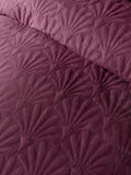 Serene dark blue cavali quilted duvet cover set (British brand)