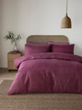 Serene dark blue cavali quilted duvet cover set (British brand)