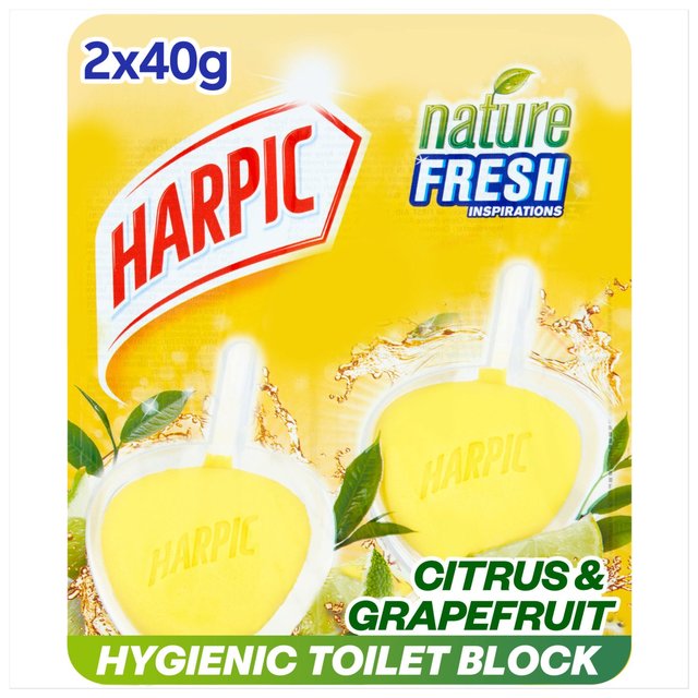 Harpic Active Fresh 6 Rim Block Citrus Toilet Cleaner   2 x 40g GOODS M&S   