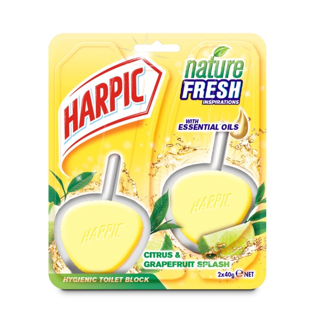 Harpic Active Fresh 6 Rim Block Citrus Toilet Cleaner   2 x 40g GOODS M&S   