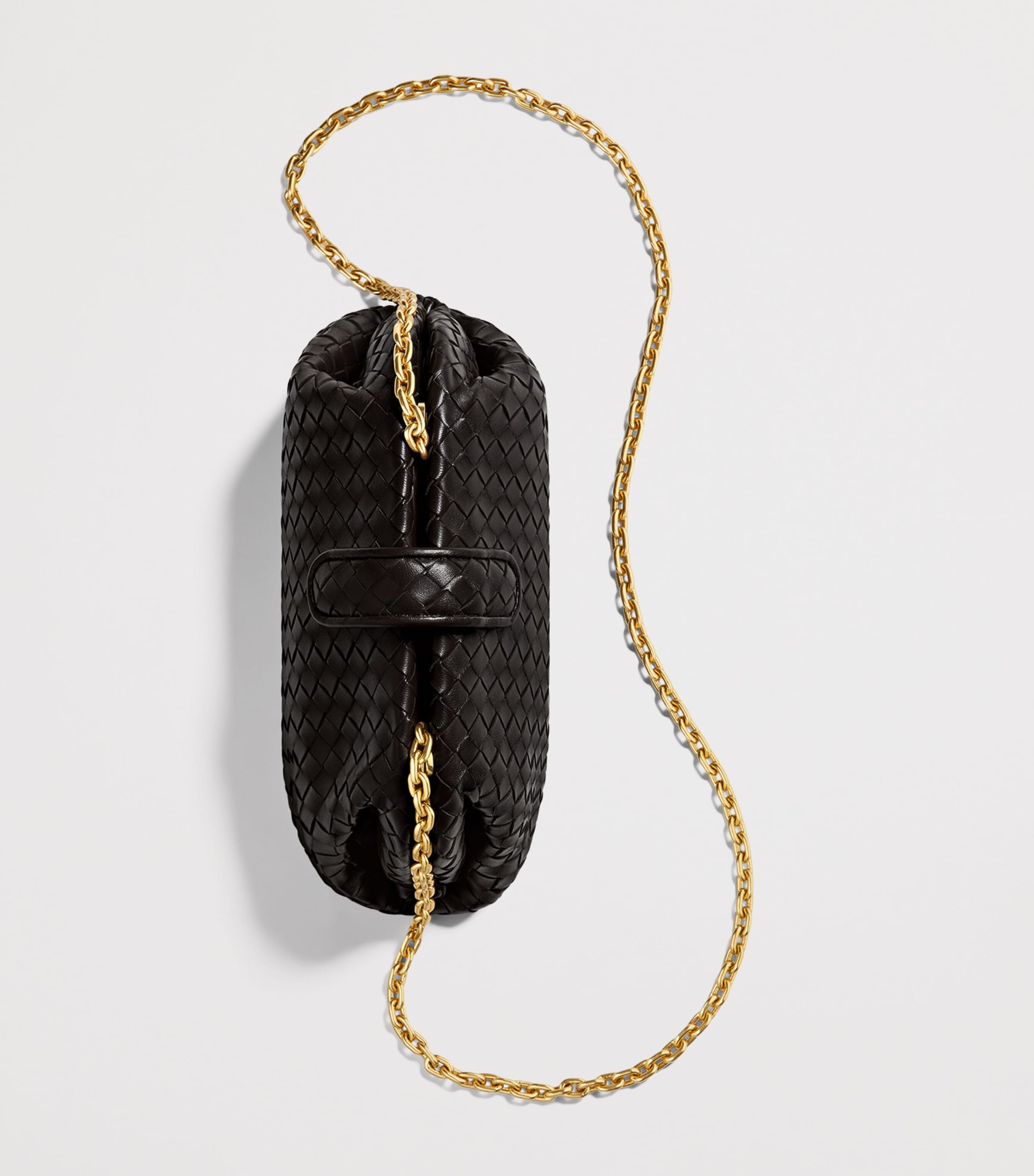 Bottega Veneta small leather Lauren 1980 clutch bag, imported from the UK
