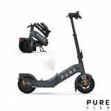 Pure Electric Flex folding electric scooter Charcoal Grey - British product