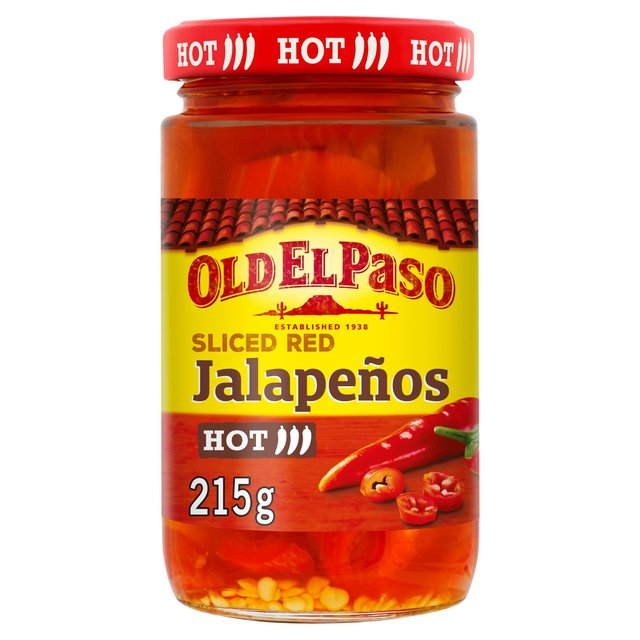 Old El Paso Sliced Red Jalapenos   215g