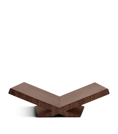 Harrods Assouline Walnut-Leather Culture Classic Bookstand- Buy online at McGrocer