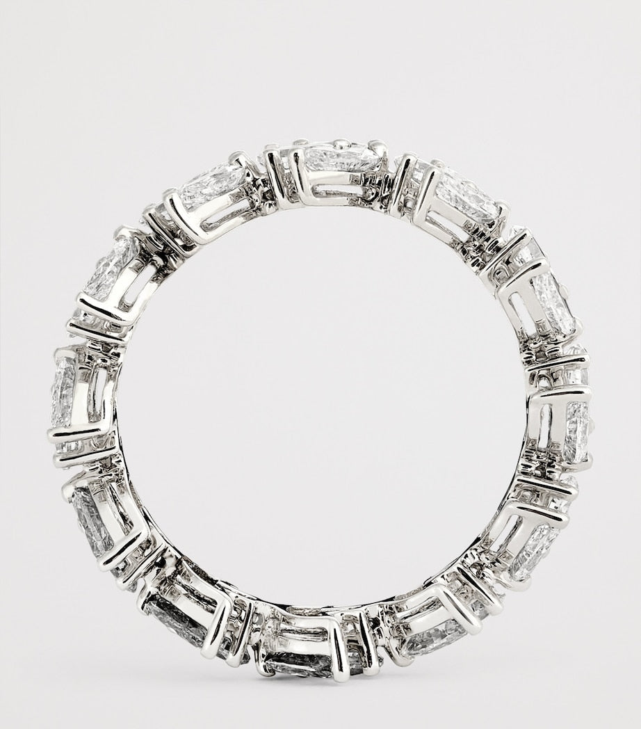 Anita Ko white gold diamond lotus ring, imported from the UK