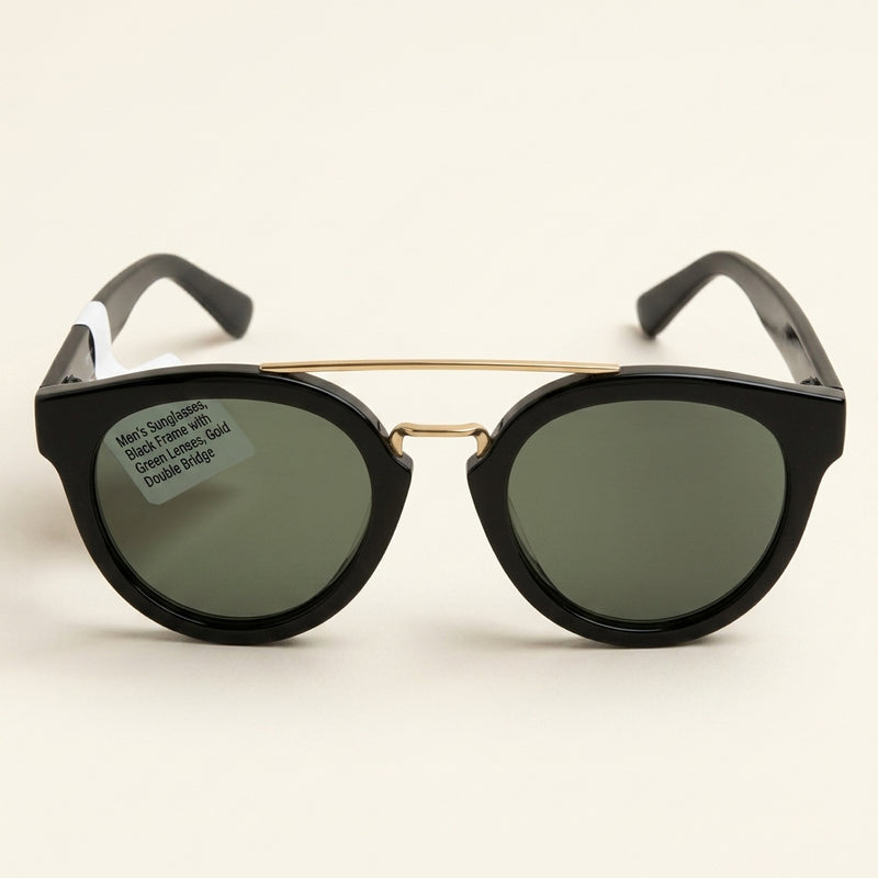 Celine double bridge black women's sunglasses, UK version