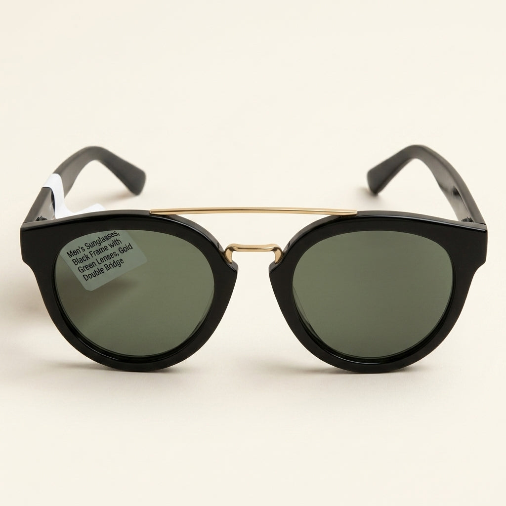 Celine double bridge black women's sunglasses, UK version