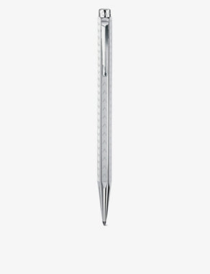 Caran d'Ache Ecridor Chevron rhodium-plated ballpoint pen (British brand)