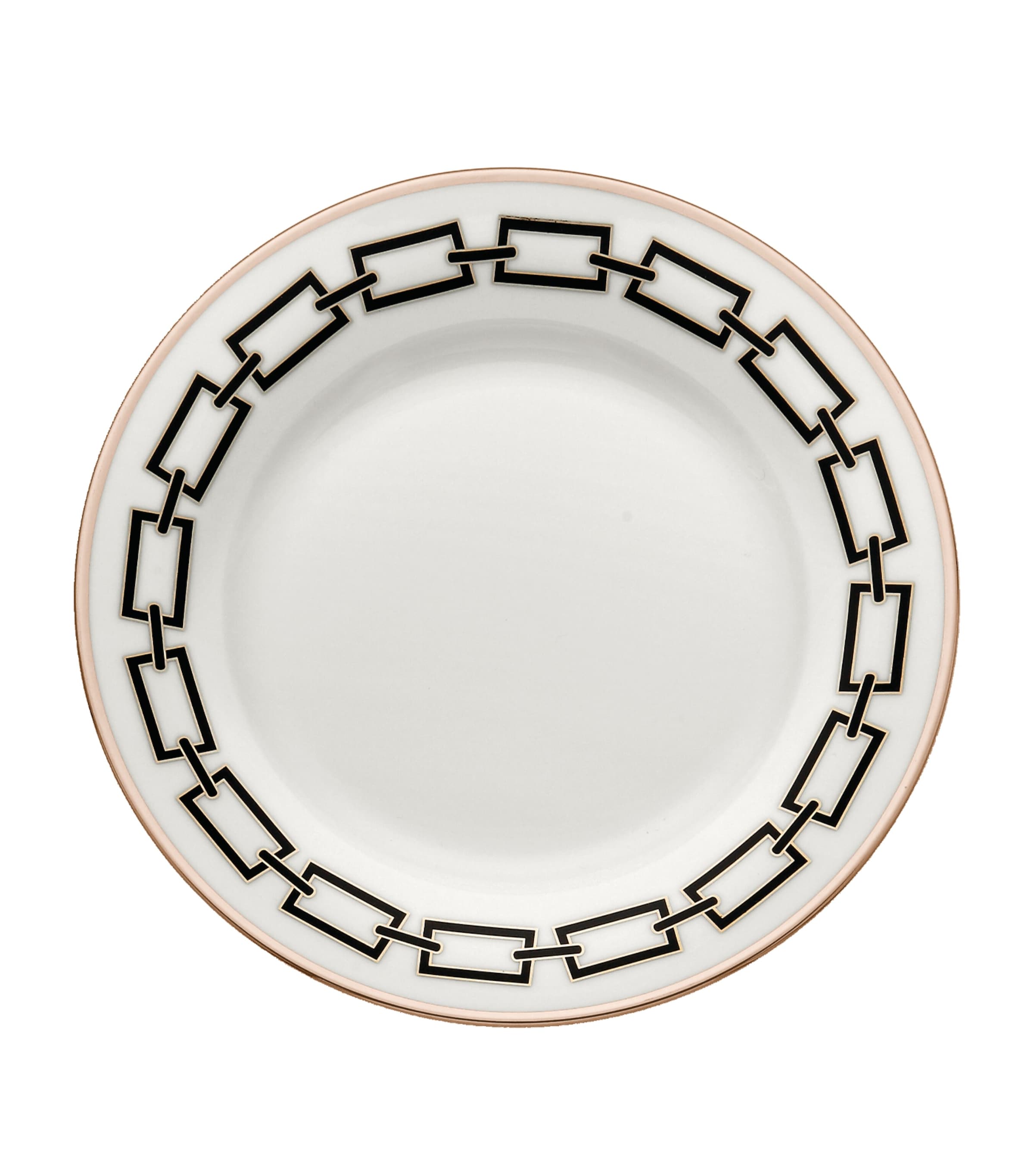 GINORI 1735 Catene Nero dessert plate 22cm, UK version