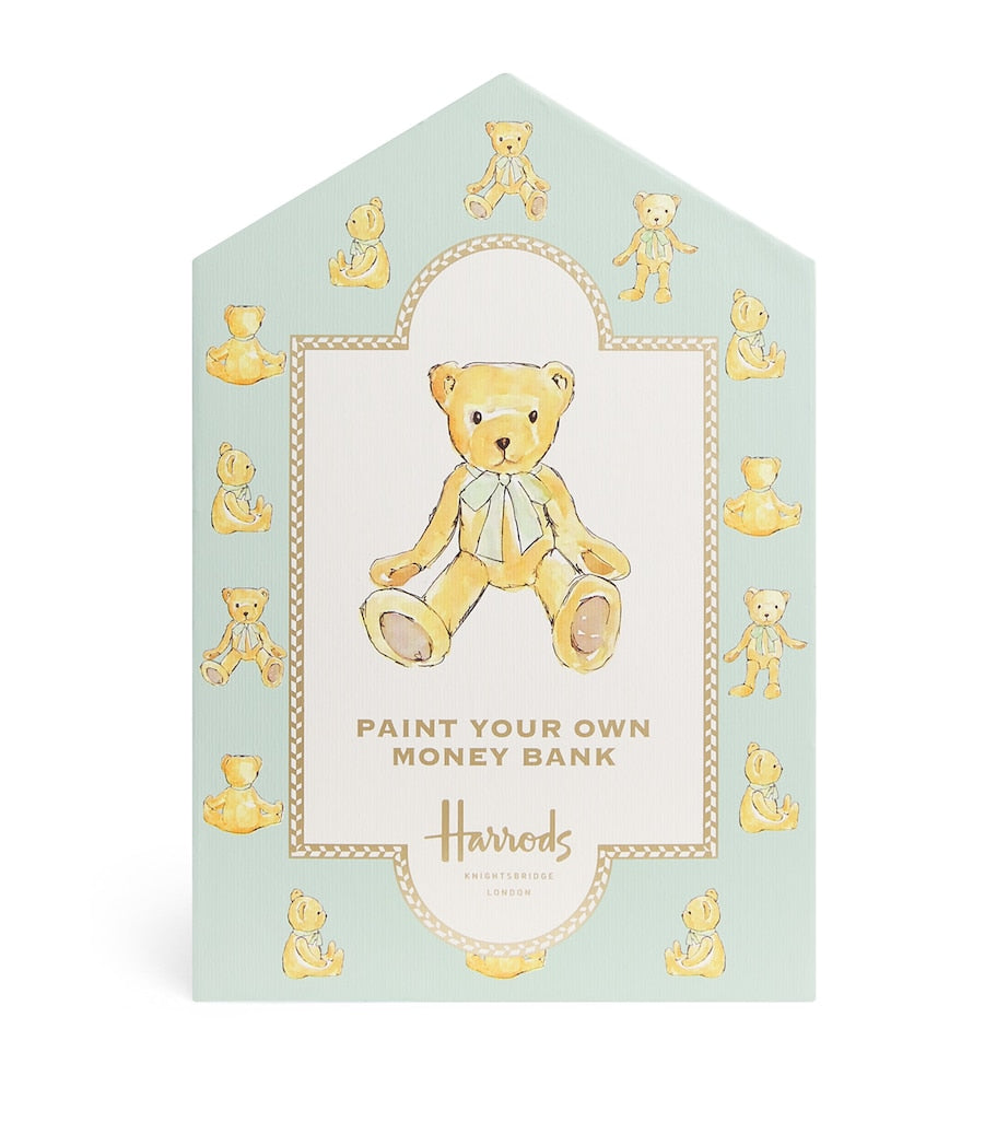 Harrods Bear Paint Your Own Money Bank craft kit, UK version