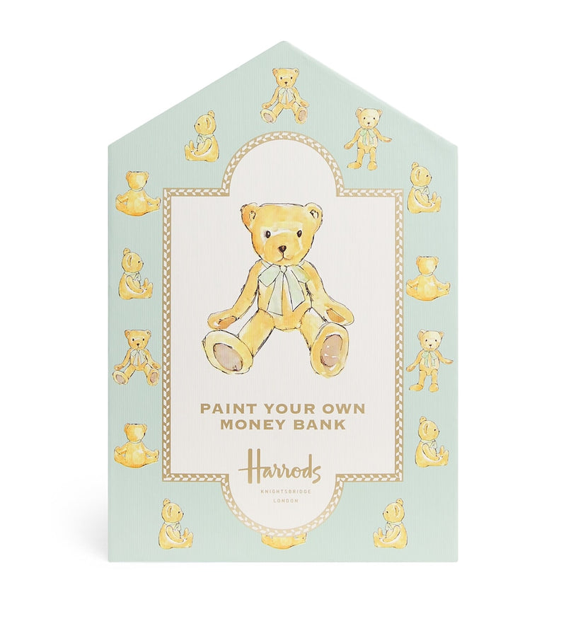 Harrods Bear Paint Your Own Money Bank craft kit, UK version