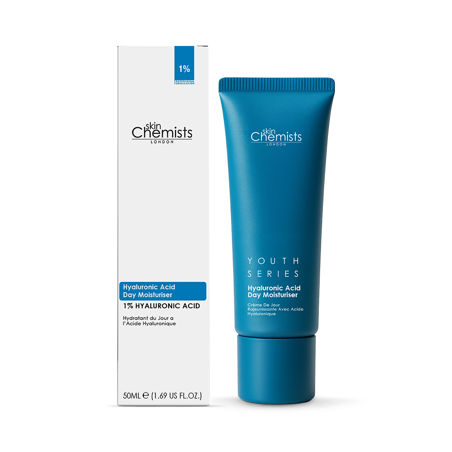 skinChemists hyaluronic acid day moisturiser 50ml, imported from the UK