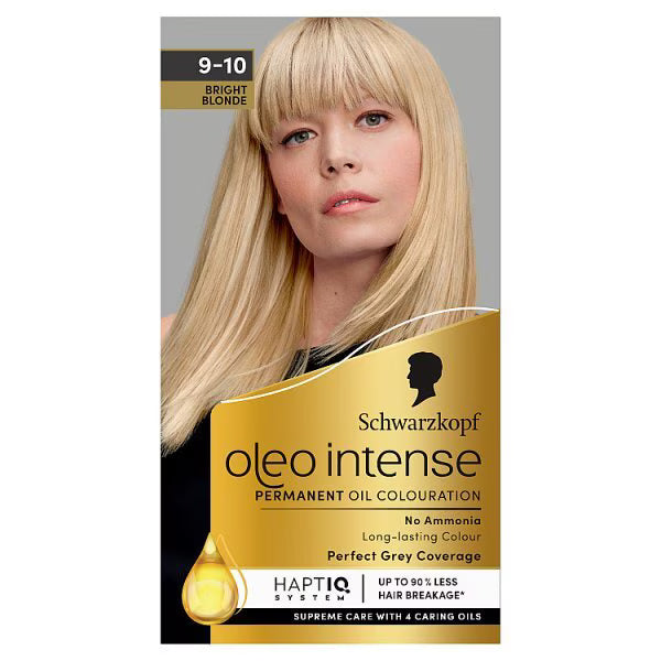 Schwarzkopf Oleo Bright Blonde hair dye shade 9-10 (British brand)