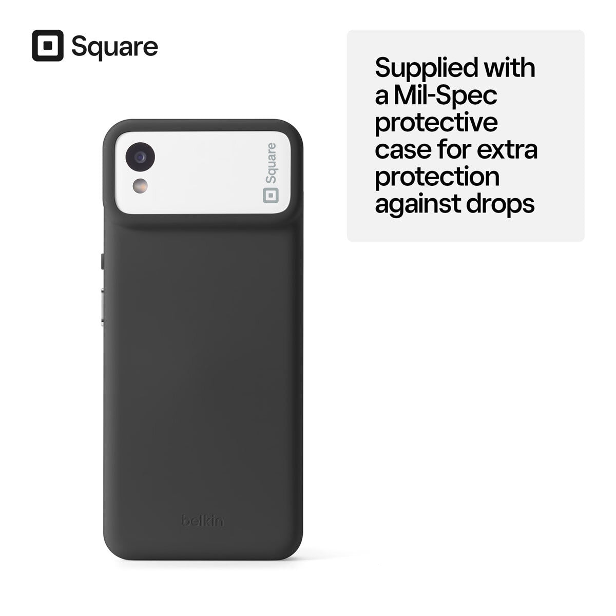 Square Handheld Card Reader with Case - British product
