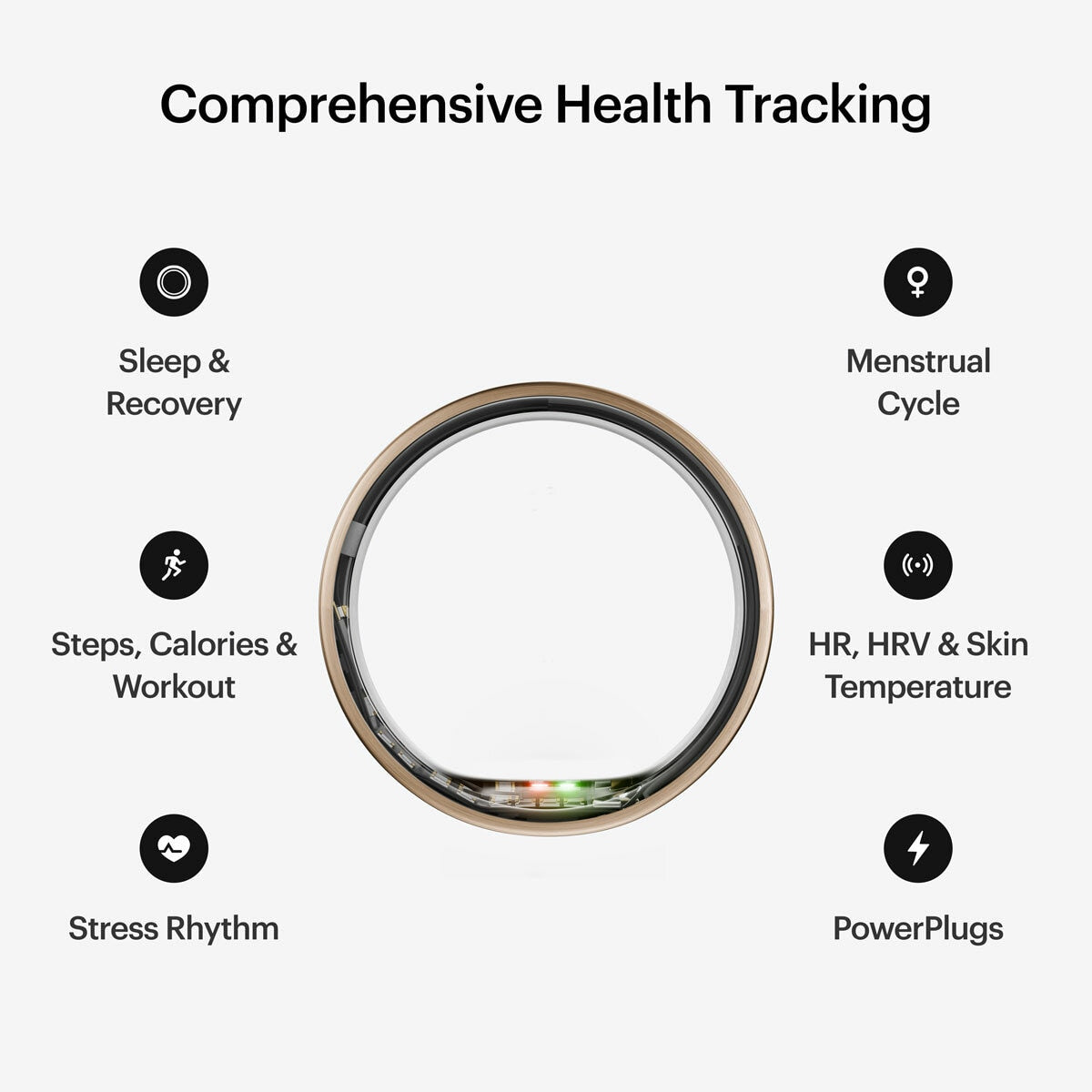 Ultrahuman smart ring Rose Gold Size 6, UK version