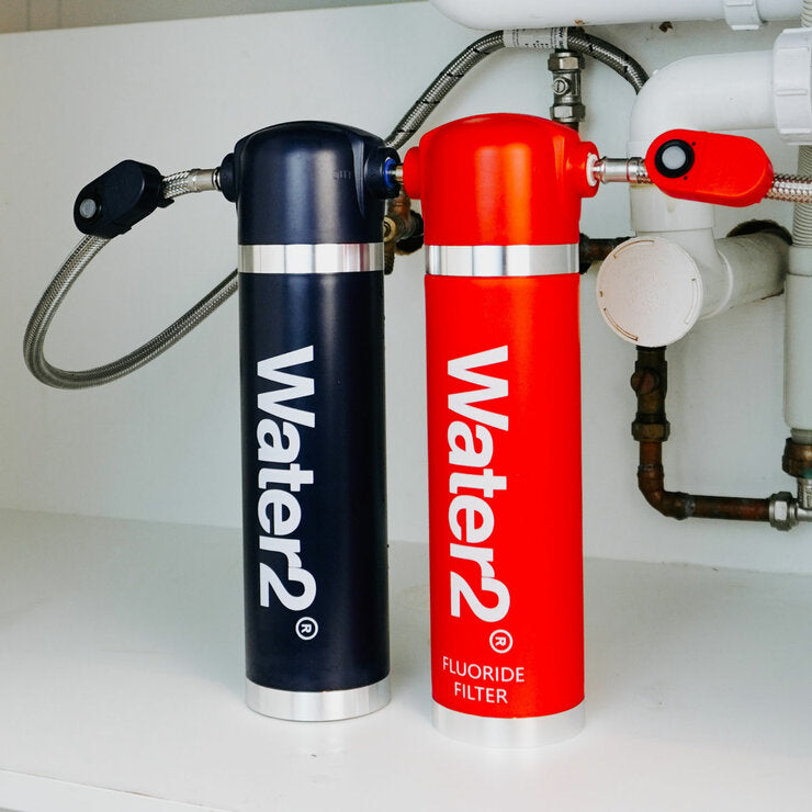 Water2 fluoride filter kit with two capsules, 30cm (British brand)
