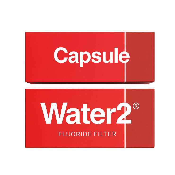 Water2 fluoride filter kit with two capsules, 30cm (British brand)
