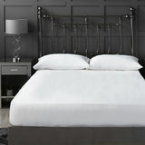 Belledorm 1200 thread count cotton white fitted sheet, UK version