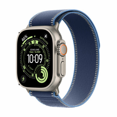 Costco UK Apple Watch Ultra 3 GPS + Cellular 49mm Titanium Case with Bright Blue Trail Loop Smartwatch- Buy online at McGrocer