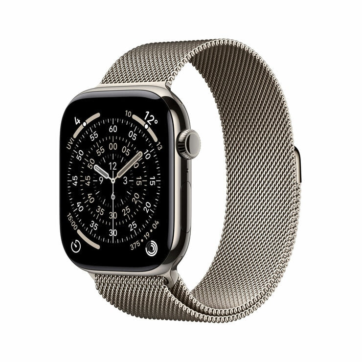 Apple Watch Series 11 titanium 42mm Milanese Loop, UK version