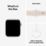 Apple Watch SE 3 40mm Starlight aluminium case sport band, UK version