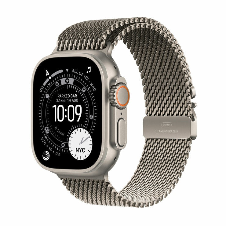 Apple Watch Ultra 3 GPS Cellular 49mm Titanium Milanese Loop (British brand)
