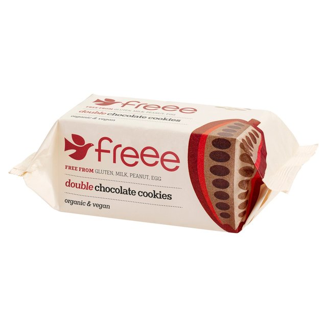 Freee Organic Gluten Free Double Chocolate Cookies   180g GOODS M&S   