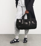 Harrods cotton logo barrel bag, UK version