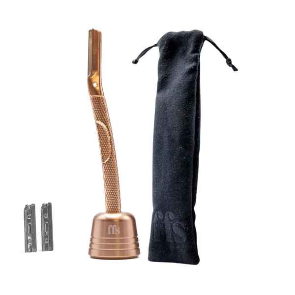 FFS Beauty dermaplaning kit rose gold, imported from the UK