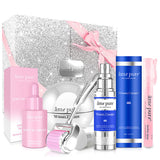 âme pure anti-aging skincare gift set with dermaroller (British brand)