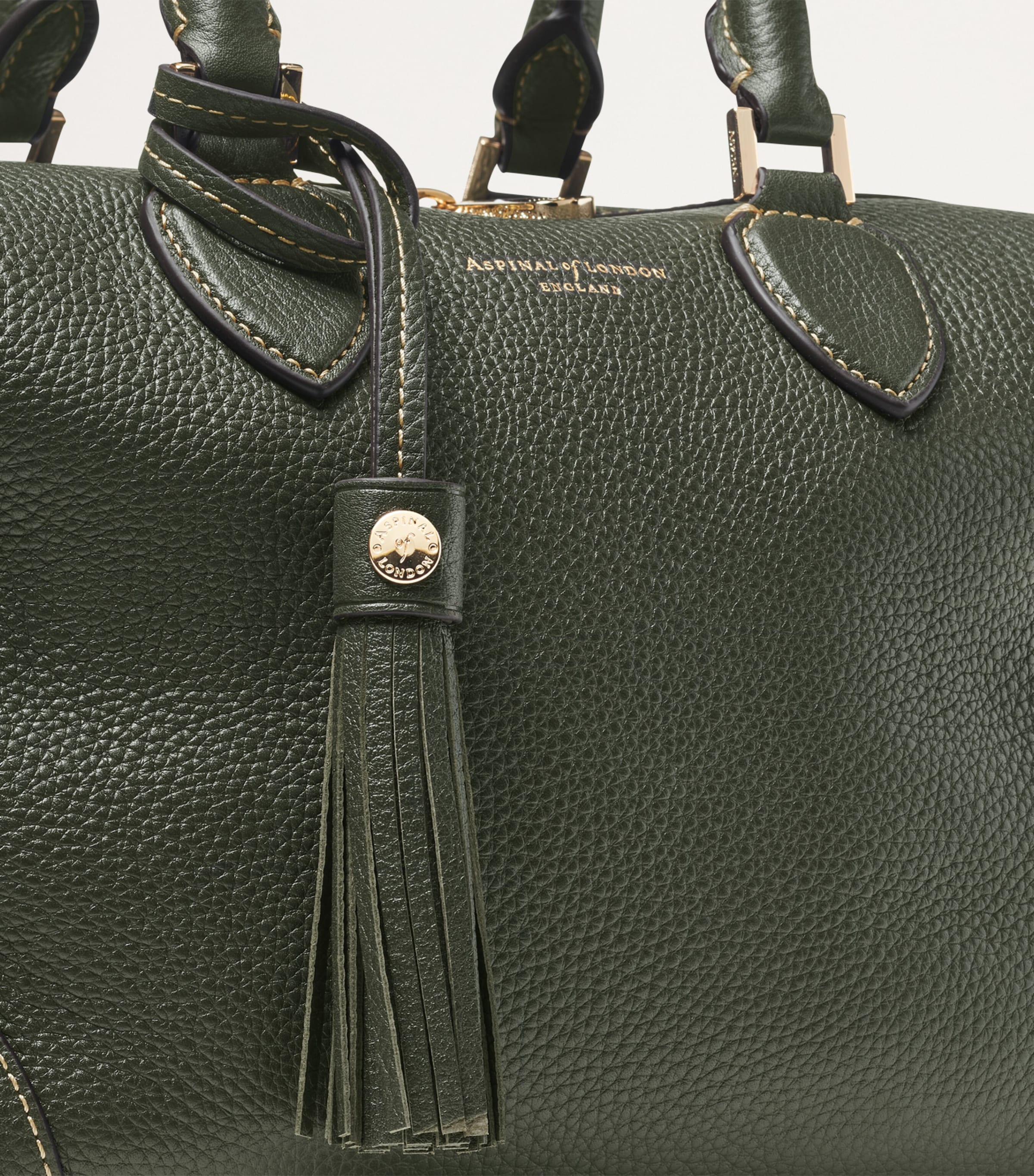 Aspinal Of London leather midi Hudson bowling bag, UK version