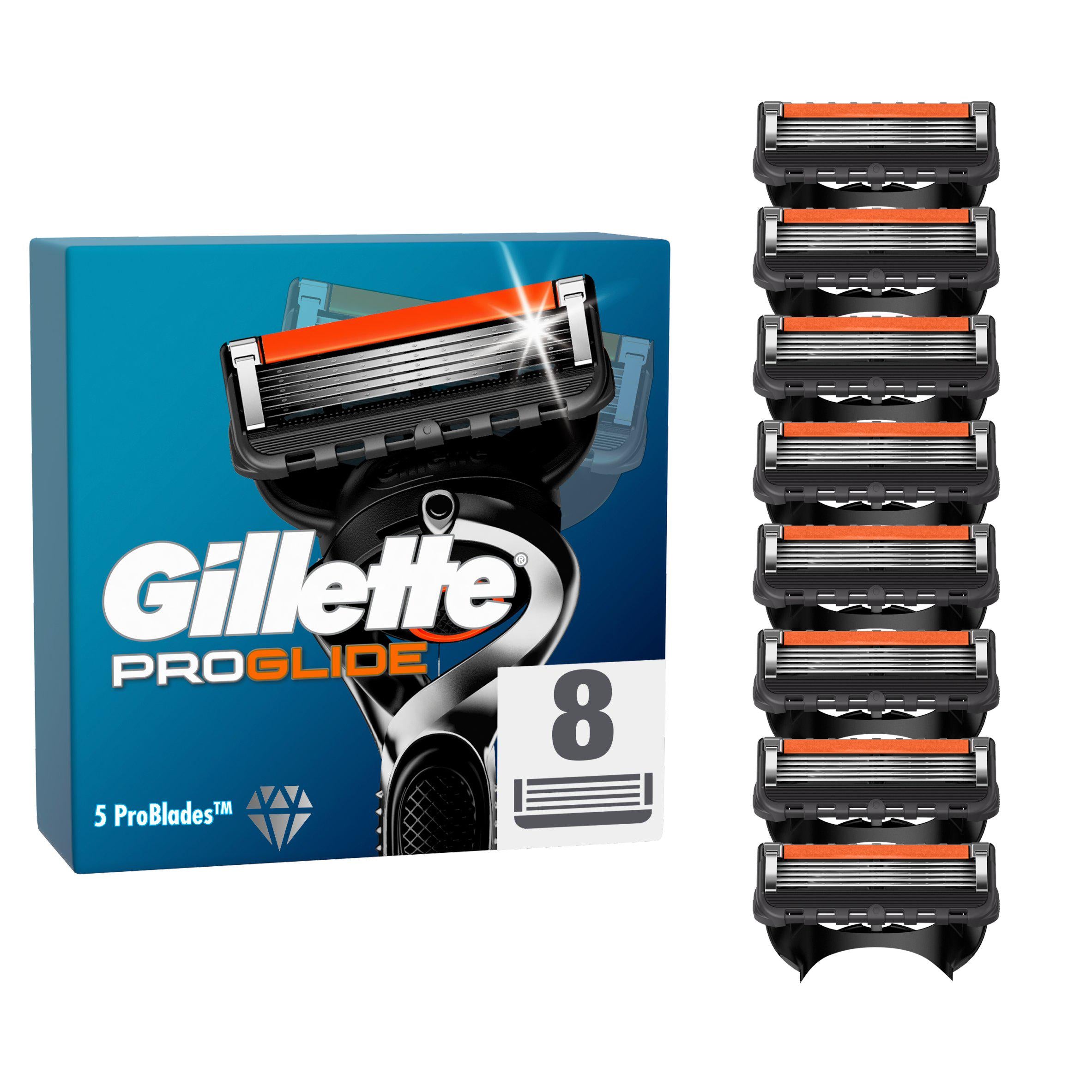 Gillette Fusion ProGlide Mens Razor Blades x8 GOODS Sainsburys   